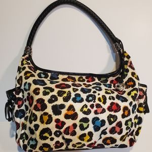 Brighton Jillian multi color animal print bag